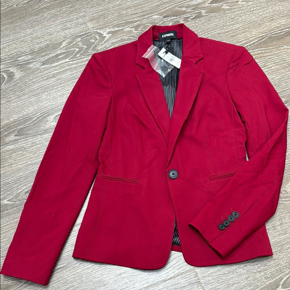 Express Women’s Burgundy Blazer Size 0 (XS)